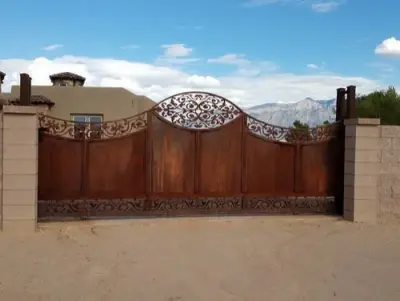 Decorative Entrance Gate — Home Renovation & Remodeling Services project by Pascetti Steel Design, Inc.
