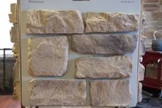 Fresh Stone Veneer Sample Displays — Home Renovation & Remodeling Services project by HX Home Solutions And North Star Stone