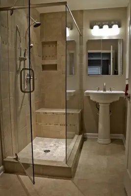 Elegant Transitional Bathroom — Home Renovation & Remodeling Services project by Master Remodelers