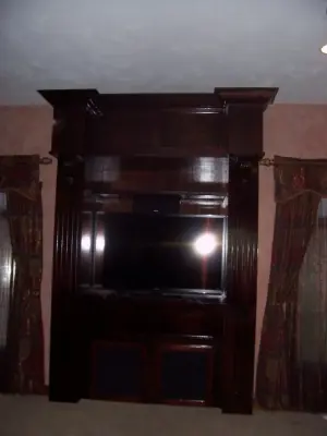 Waunakee Custom Entertainment Unit — Home Renovation & Remodeling Services project by Byrnes Custom Construction