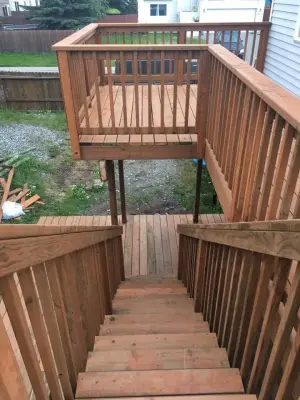 Exterior Deck and Steps — Home Renovation & Remodeling Services project by Olhausen Construction And Management, LLC