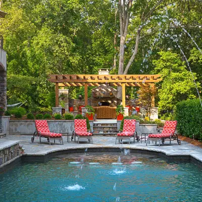 Marietta Patio Kitchen and Pergola — Home Renovation & Remodeling Services project by Boyce Design + Build