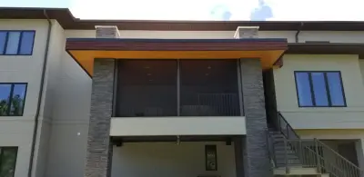Belmont, NC Trex Composite Deck and Screen Porch Outdoor Living Project — Home Renovation & Remodeling Services project by Fineline Construction