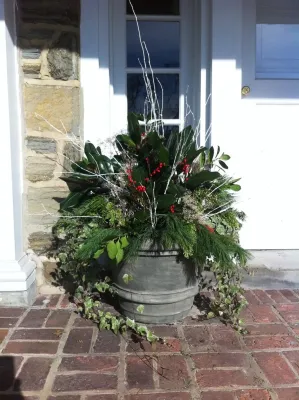 Winter Arrangements by Burke Brothers Landscape Design/Build