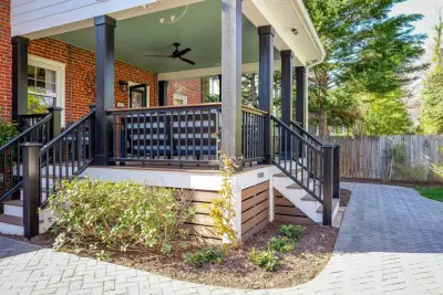 Ginter Park Covered Porch — Home Renovation & Remodeling Services project by Home Improvement Team Of Richmond (H.I.T.)