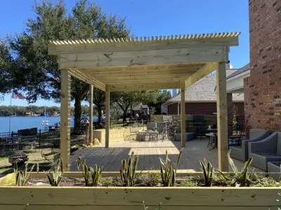 Deck and Pergola — Home Renovation & Remodeling Services project by Texan Home Additions