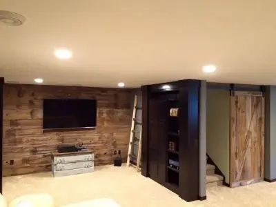 Peterson | Wooden Barn Doors and Carpentry — Home Renovation & Remodeling Services project by Peterson General Contracting, LLC