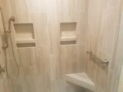 Pine Grove Shower Walk-In — Home Renovation & Remodeling Services project by Weisbrich Construction, LLC
