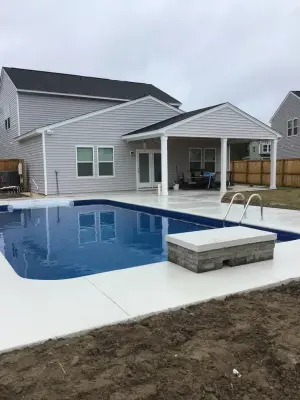 Outdoor Pool and Patio Space — Home Renovation & Remodeling Services project by Myers Construction LLC