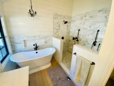 Poway Posh: Tailored Construction for Your Contemporary Farmhouse Bathroom — Home Renovation & Remodeling Services project by Apex Ridge Construction