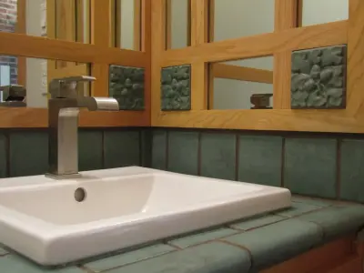 John and Linda's Powder Room — Home Renovation & Remodeling Services project by Bradford Builders, Inc.