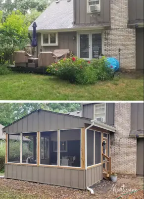 Overland Park - Impressive Vaulted Screened Porch — Home Renovation & Remodeling Services project by Martanne Construction