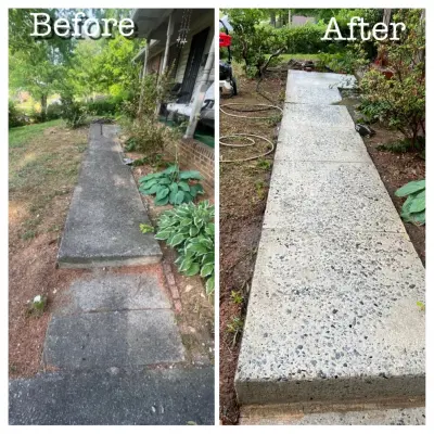Power Washing Results Comparison — Home Renovation & Remodeling Services project by Roofing Exteriors Pro