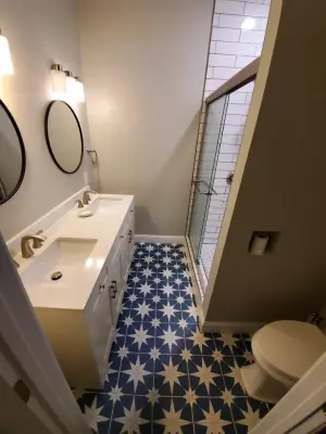 prior baths — Home Renovation & Remodeling Services project by Fine Line Construction Service