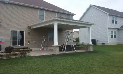 Lewis Center Rear Porch — Home Renovation & Remodeling Services project by Rivermark Builders, LLC