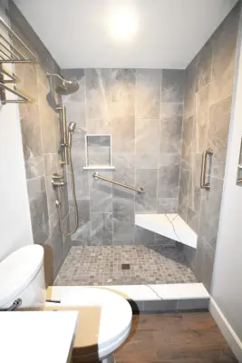 Pacheco Family Bath Project — Home Renovation & Remodeling Services project by Bridges Const.