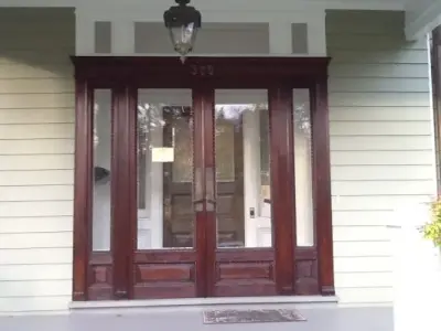 Restoring Double Doors — Home Renovation & Remodeling Services project by Monk's Home Improvements