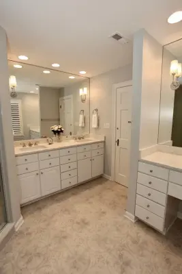 Revitalizing the White and Grey Master Bathroom — Home Renovation & Remodeling Services project by Booher Remodeling Company