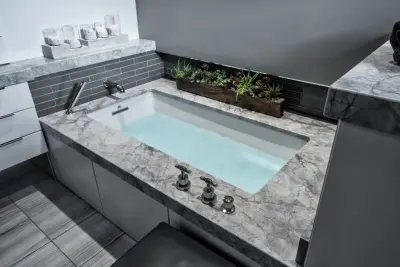 Tranquil Home Spa Master Bath — Home Renovation & Remodeling Services project by Heritage Builders