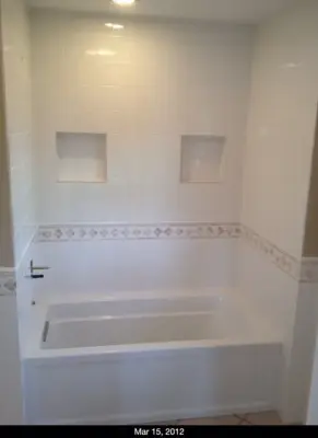 Bathroom Renovation in White — Home Renovation & Remodeling Services project by Radlund Construction LLC