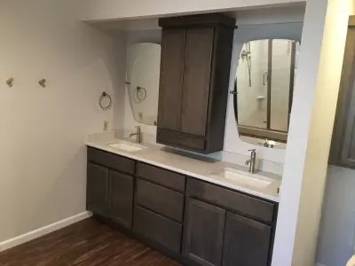 Riverbank Bathroom — Home Renovation & Remodeling Services project by Tumalo Construction LLC