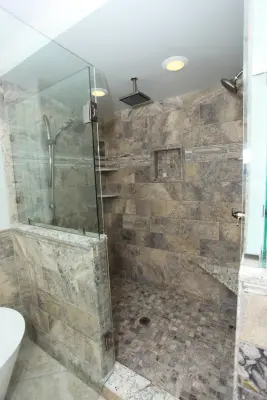 Robert and Amanda's Primary Bathroom — Home Renovation & Remodeling Services project by Booher Remodeling Company