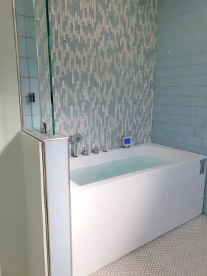 Luxury Bathroom Renovation | Accessible Shower with Whirlpool Tub — Home Renovation & Remodeling Services project by V-Builders
