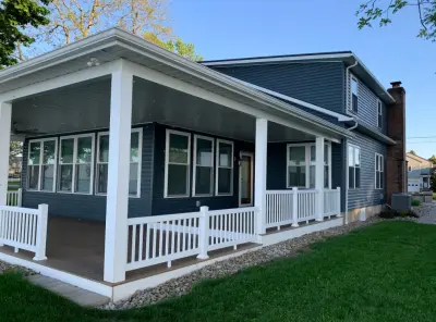 Covering the Current Patio — Home Renovation & Remodeling Services project by All Seasons Builders, INC.