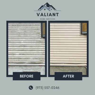 Vernon NJ Home Exterior Cleaning — House Painting Services project by Valiant Home Services LLC