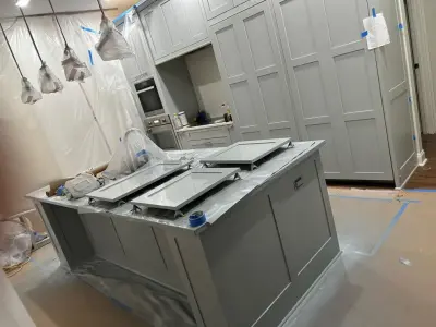 Island Kitchen Artwork — House Painting Services project by Thiago Painting Services