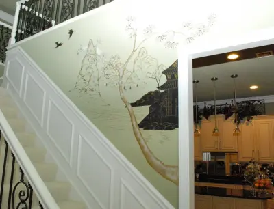 Asian Wall Art — House Painting Services project by Natalie Cannon Painting