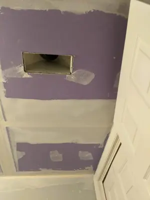 Bathroom Ceiling Removal and Completion — House Painting Services project by Cook's Painting And Finishing LLC