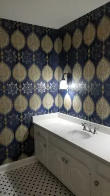 Primary Bathroom Wall Covering by Sommers Painting & Wallpapering LLC