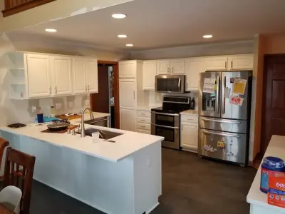 West Bend Cabinet Restoration and Renewal — House Painting Services project by Hometerior Finishing, LLC.