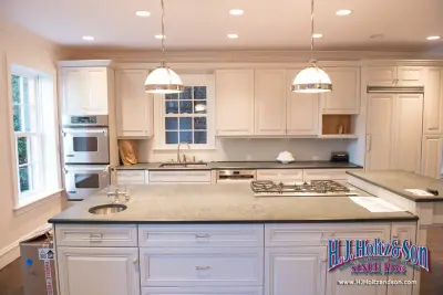 White Cabinetry with Paint Finish — House Painting Services project by H.J. Holtz And Son, Inc.