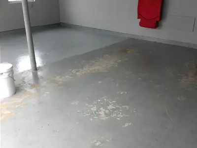 Refurbished and Coated Garage Floor — House Painting Services project by William Buckham Painting, LLC