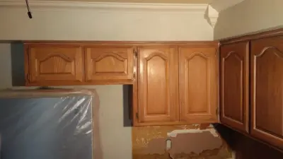 Pine Tree Kitchen Painting Project — House Painting Services project by Paint Plus