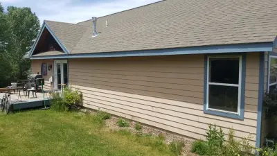 Charcoal Facade — House Painting Services project by Flying Z Painting