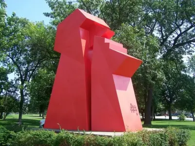 Hammond Harrison Park "Steel Guardian" — House Painting Services project by Calumet Painting & Restoration