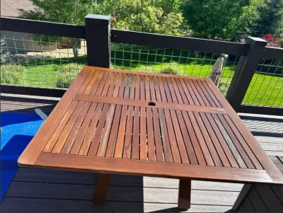 Outdoor Table Stain 2023 (Joel Fuentes) — House Painting Services project by Certa Pro Painters Of Salt Lake