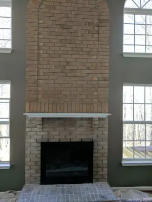 Fireplace Transformation — House Painting Services project by Andys Painting Pros LLC