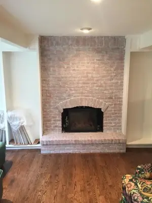 Fireplace Transformation — House Painting Services project by Hunter Painting