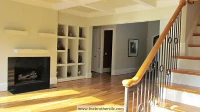 Wood floor restoration — House Painting Services project by Fox Brothers Painting