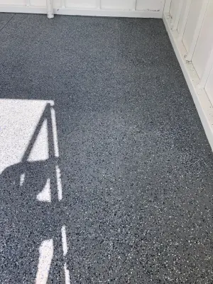 Epoxy Flooring for Garages — House Painting Services project by Gama Quality Painting Inc.
