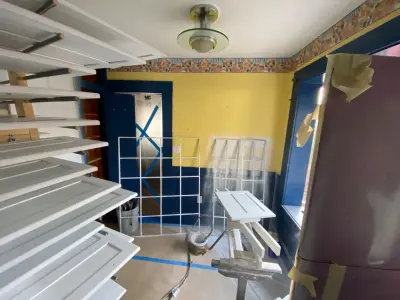 Cabinet restoration and new countertops by Powell Painting And Home Services