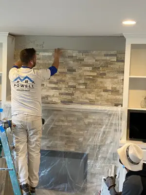 Tile Work, Custom Installations & Painting — House Painting Services project by Powell Painting And Home Services
