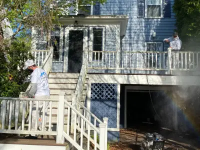 Newton Ma Pressure Cleaning, Carpentry, and Painting — House Painting Services project by Powell Painting And Home Services