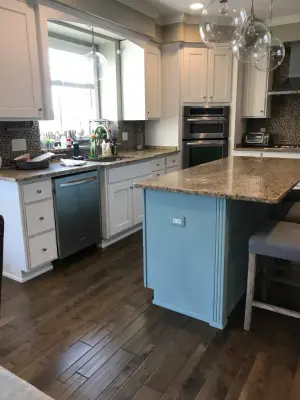 Transformation of Kitchen Cabinets in a Waterfront Home — House Painting Services project by Red Rabbit Painting