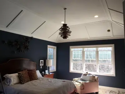 Bedroom Transformation: Custom Woodwork Installation and Repainting with Before and After Photos — House Painting Services project by Fine Finishes, Inc.