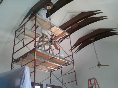 Cathedral Ceiling and Spacious Living Area — House Painting Services project by William Buckham Painting, LLC